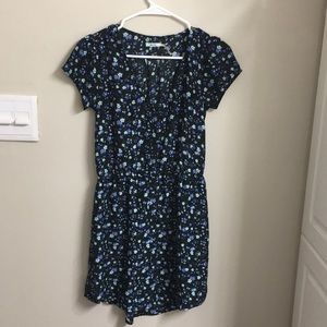 Urban Outfitters Blue floral button front dress